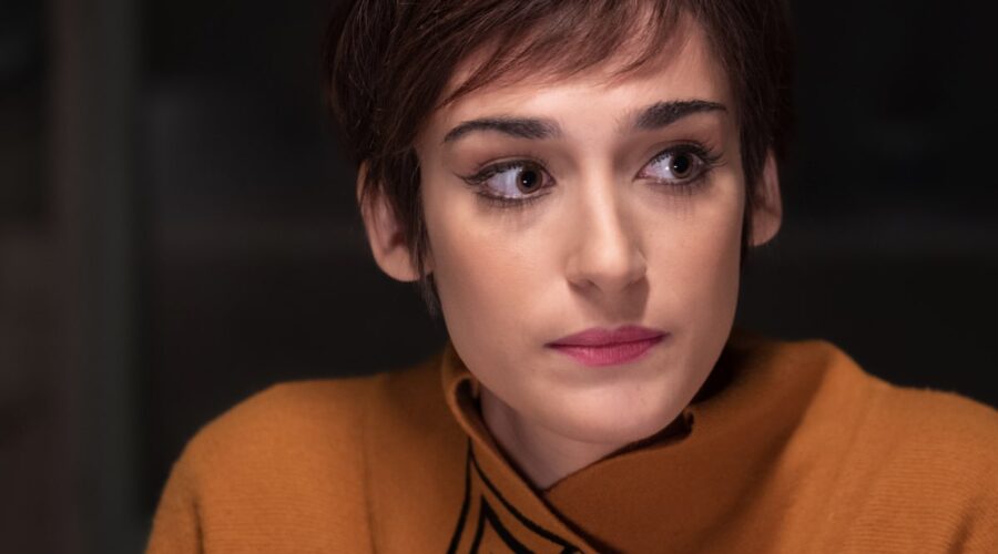 Pilar Fogliati (Delia Brunello) in una scena di
