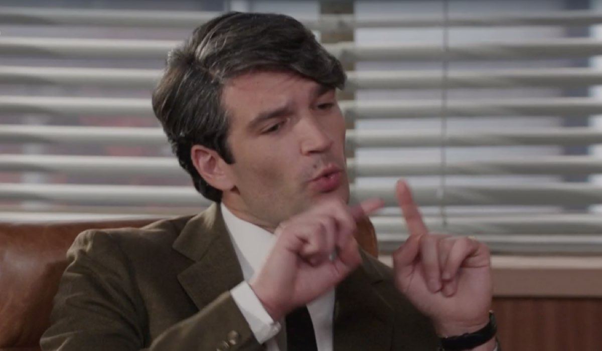 Filippo Scarafia (Roberto Landi) in una scena nella puntata 27 de 