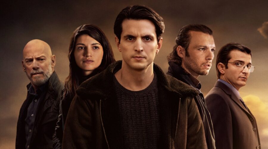 Un particolare della key art di “Suburraeterna”. Credits: Netflix.