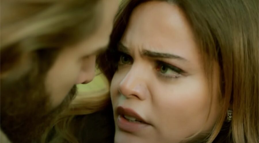 Da sinistra: Fikret e Züleyha hanno un inteso faccia a faccia nelle prossime puntate di “Terra Amara”. Credits: Cattura schermo/YouTube.