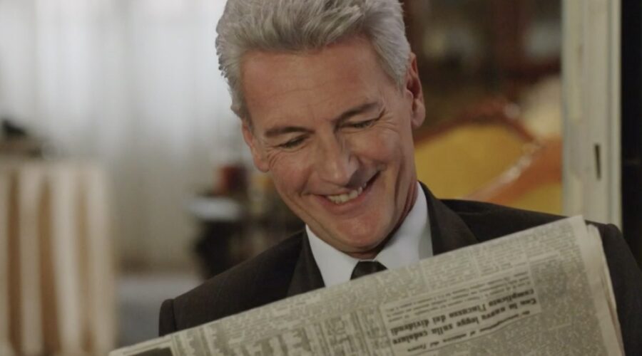 Roberto Farnesi (Umberto Guarnieri) in una scena della puntata 33 de