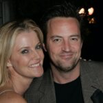 Da sinistra: Maeve Quinlan e Matthew Perry durante un'asta silenziosa per il Lollipop Theater Network in una casa privata a Beverly Hills, California, Stati Uniti. Foto di Donato Sardella/WireImage per Lollipop Theater Network.