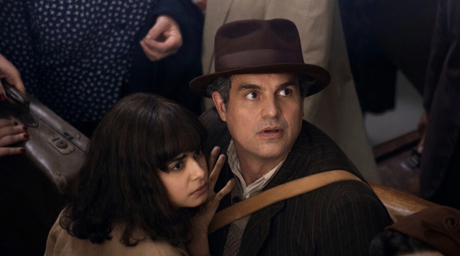 All The Light We Cannot See. (L To R) Aria Mia Loberti As Marie-laure, Mark Ruffalo As Daniel Leblanc In Episode 102 Of All The Light We Cannot See. Cr. Timea Saghy Netflix