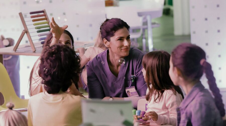 Anna Valle in una scena di