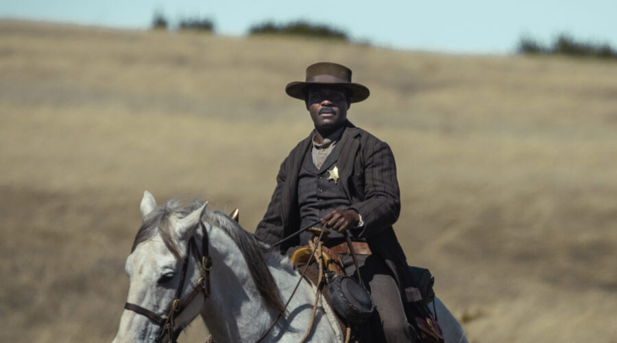 Bass Reeves (David Oyelowo) In Lawmen - La Storia Di Bass Reeves Credits Paramount Plus
