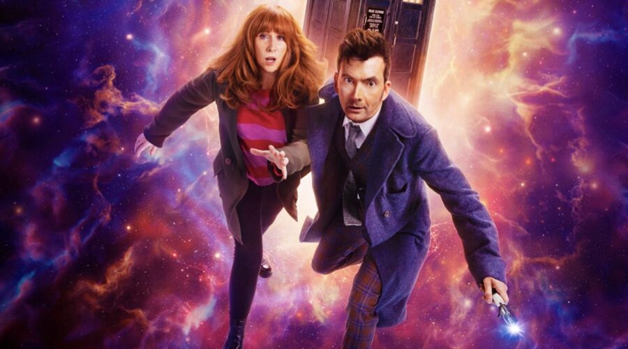Il poster degli speciali 2023 di “Doctor Who”, gli episodi su Disney+. Credits: BBC Studios.