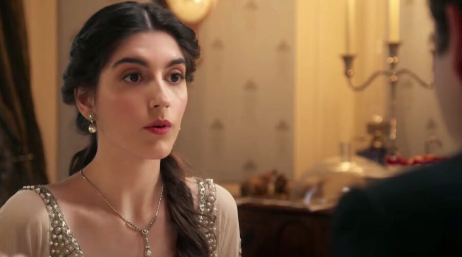 Paula Losada (Jimena De Los Infantes) in una scena de “La Promessa” in onda su Canale 5. Credits: Cattura schermo/RTVE/YouTube.
