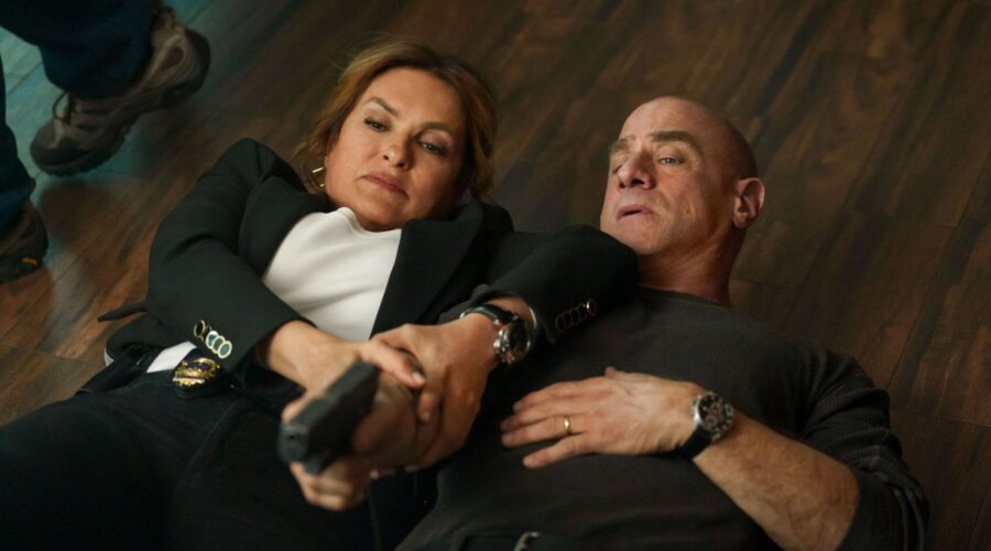 Mariska Hargitay e Christopher Meloni sono il capitano Olivia Benson e il detective Elliot Stabler in “Law & Order: Organized Crime”. Credits: RTI Mediaset.