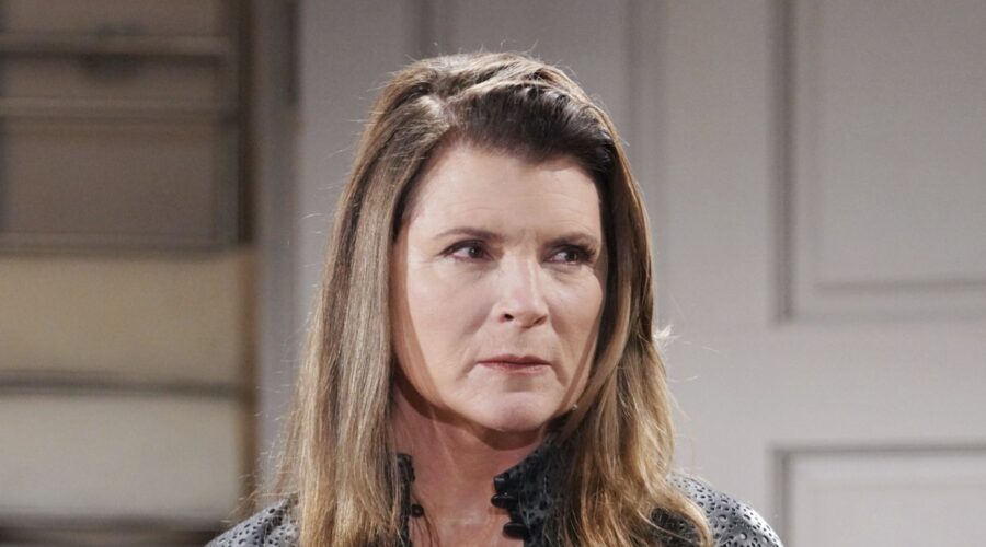 Kimberlin Brown (Sheila Carter) in una scena di “Beautiful”. Credits: BBL Distribution/RTI Mediaset.