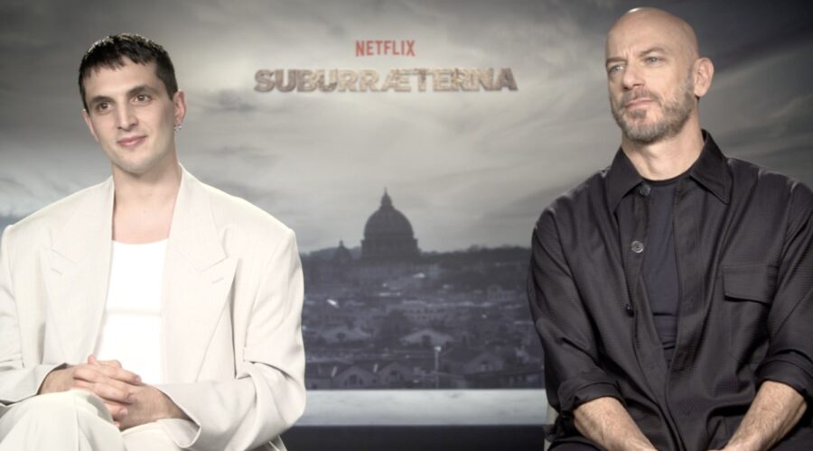 Da sinistra: Giacomo Ferrara e Filippo Nigro nell'intervista per “Suburræeterna”. Credits: Tvserial.it.
