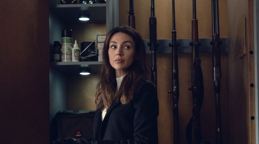 Fool Me Once. Michelle Keegan As Maya In Fool Me Once. Cr. Matt Squire Netflix