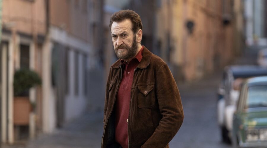 Marco Giallini interpreta Moreno in “Non ci resta che il crimine - La serie”. Credits: Sky Studios.