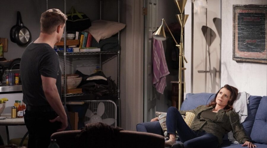 Da sinistra: Sean Kanan (Deacon Sharpe) e Kimberlin Brown (Sheila Carter) in “Beautiful”. Credits: BBL Distribution/RTI Mediaset.