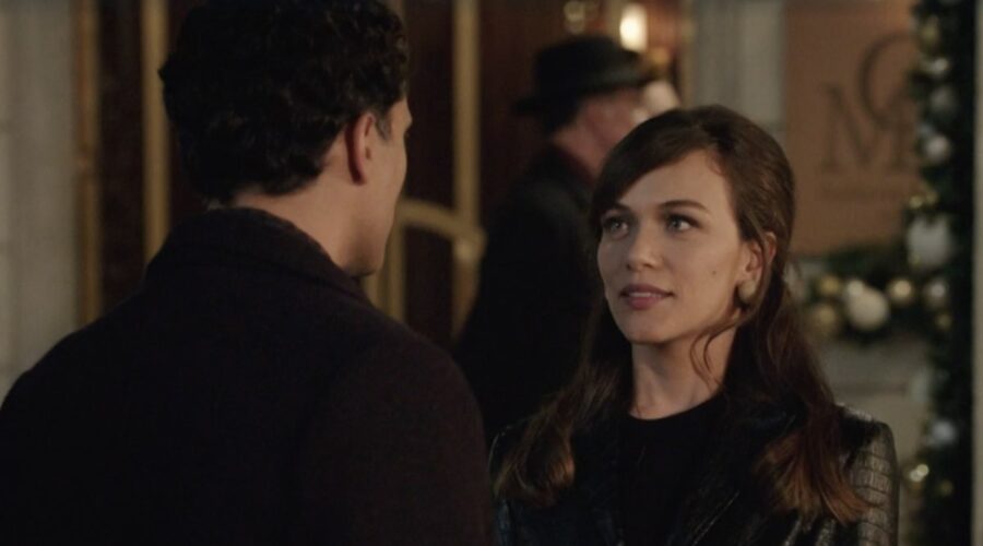 Da sinistra: Alessandro Tersigni (Vittorio Conti) e Gloria Radulescu (Marta Guarnieri) in una scena della puntata 71 de 