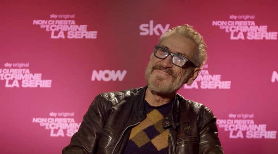 Marco Giallini nell'intervista per “Non ci resta che il crimine - La serie”. Credits: Tvserial.it.