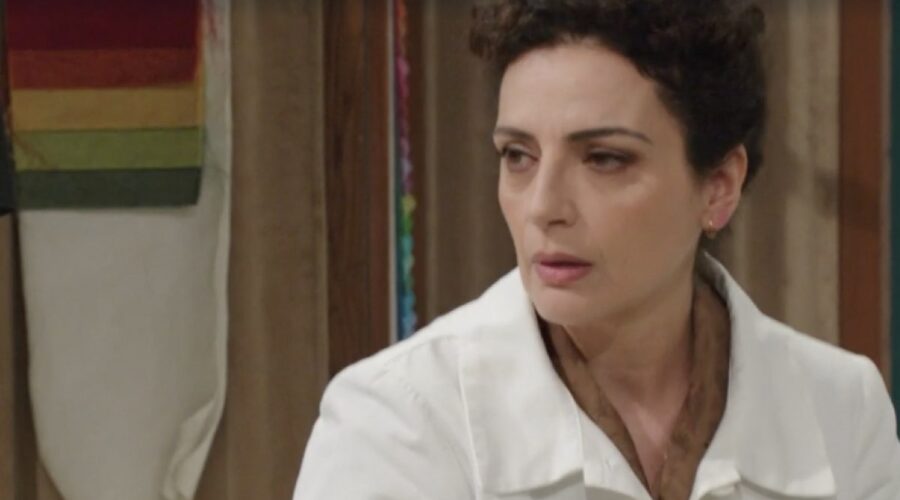 Gioia Spaziani (Concetta Puglisi) in una scena della puntata 88 de “Il Paradiso Delle Signore 8”. Credits: Rai.