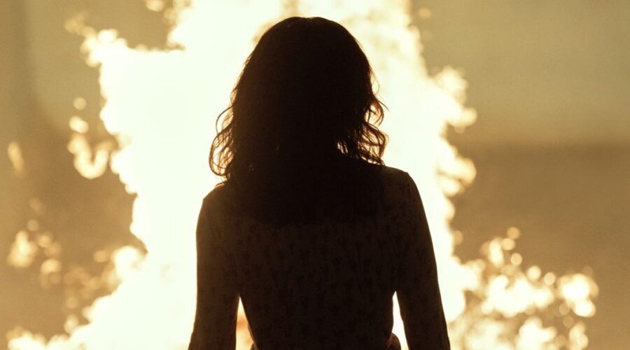 Sofía Vergara in una scena di “Griselda”. Credits: Netflix.