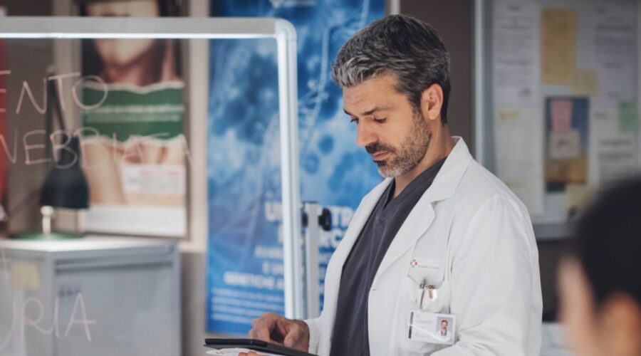 Luca Argentero (Andrea Fanti) in una scena di