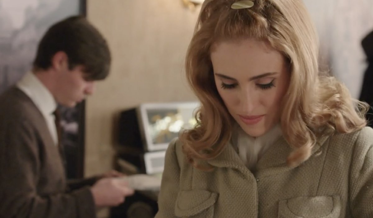 Delia Bianchetti (Ilaria Maren) in una scena della puntata 96 de “Il Paradiso Delle Signore 8”. Credits: Rai.