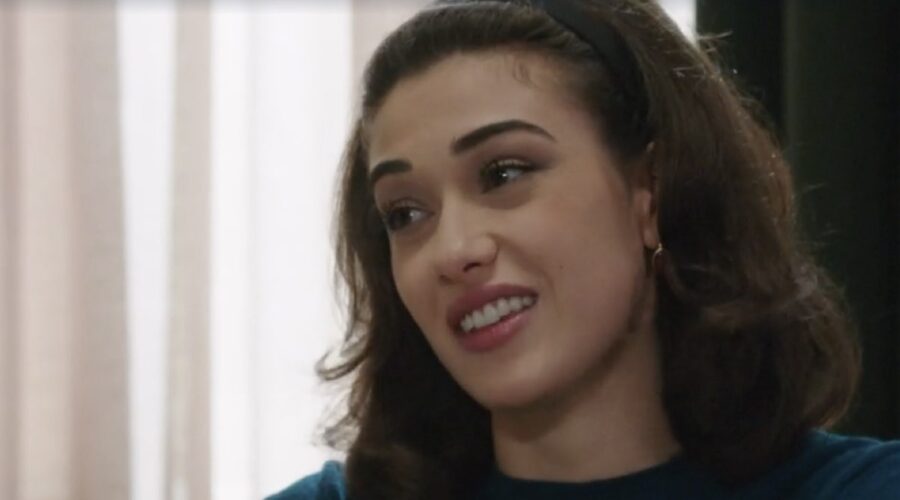 Nicoletta Di Bisceglie (Rosa Camilli) in una scena della puntata 110 de “Il Paradiso Delle Signore 8”. Credits: Rai.