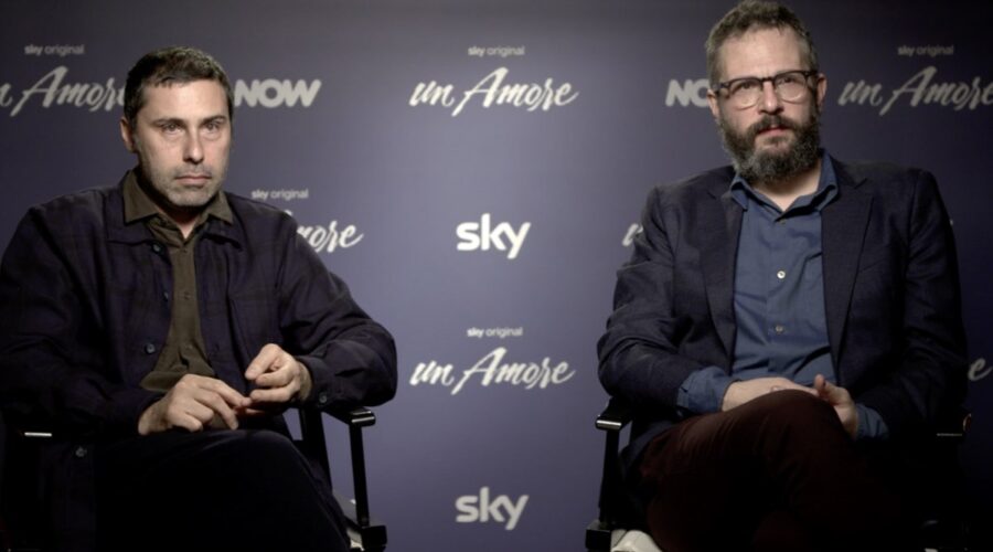 Da sinistra: Enrico Audenino e Francesco Lagi nell'intervista per “un Amore”. Credits: Tvserial.it.
