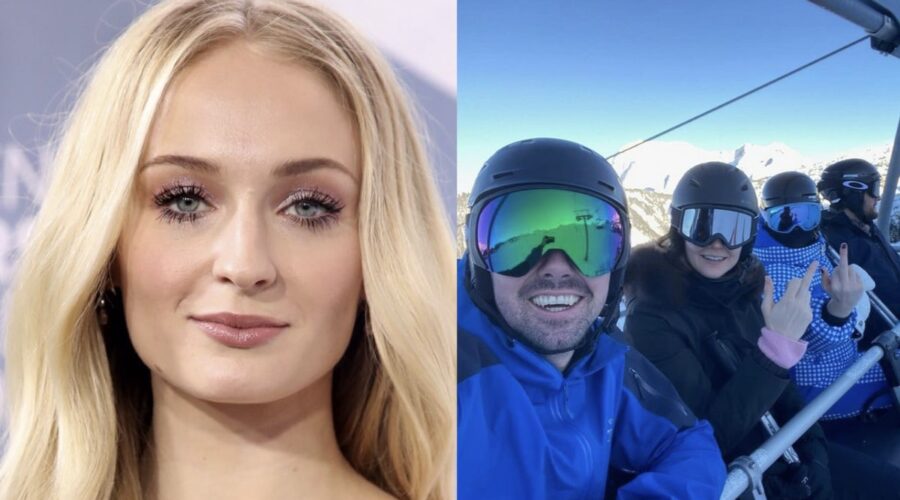 Sophie Turner Agli Screen Actors Guild Awards 2020. Credits: Foto Di Rich Fury/getty Images E Una Foto Con Peregrine Pearson Via Instragram