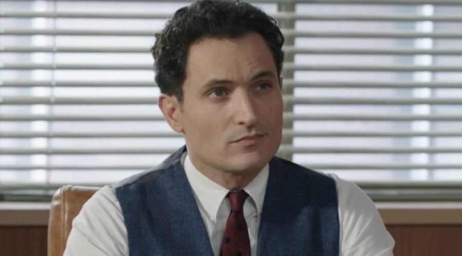 Alessandro Tersigni (Vittorio Conti) in una scena della puntata 108 de “Il Paradiso Delle Signore 8”. Credits: Rai.