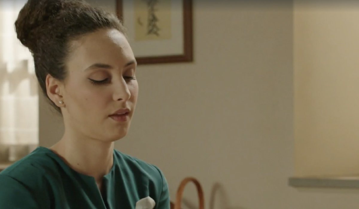 Silvia Bruno (Agata Puglisi) in una scena della puntata 120 de “Il Paradiso Delle Signore 8”. Credits: Rai.