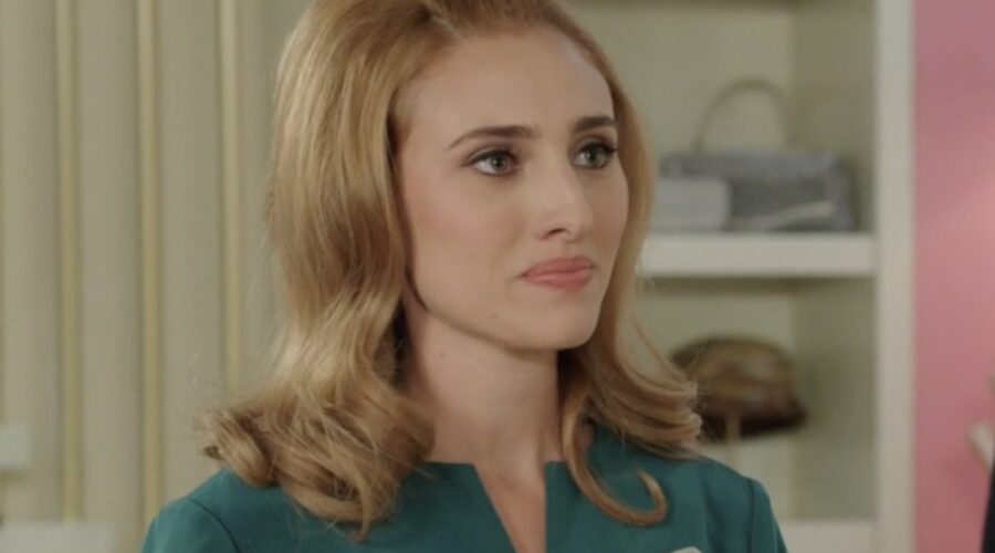 Ilaria Maren (Delia Bianchetti) in una scena della puntata 81 de “Il Paradiso Delle Signore 8”. Credits: Rai.