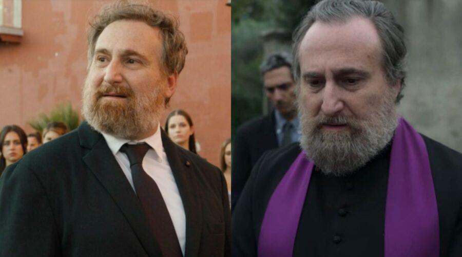 Domenico Galasso: a sinistra nella terza stagione di “Mare Fuori” e a destra nell'episodio 6 di “Supersex”. Credits: RaiPlay/Netflix.