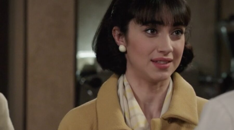 Clara Danese (Elvira Gallo) in una scena della puntata 129 de “Il Paradiso Delle Signore 8”. Credits: Rai.