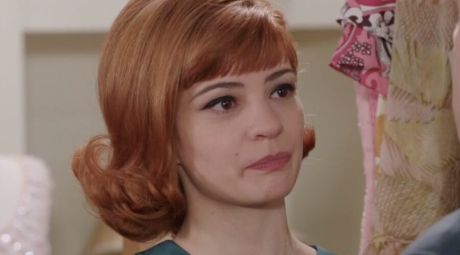 Gaia Bavaro (Gemma Zanatta) in una scena della puntata 159 de “Il Paradiso Delle Signore 7”. Credits: Rai.