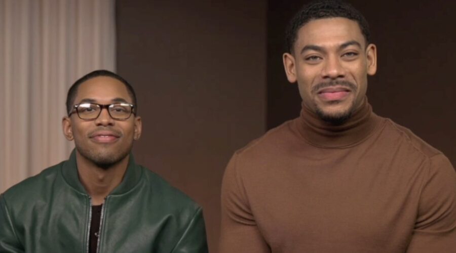 Da sinistra: Kelvin Harrison Jr. & Aaron Pierre nell'intervista per “Genius: MLK/X”. Credits: Tvserial.it.