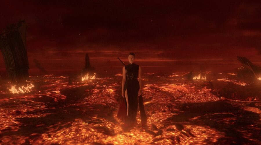 Sea Shimooka interpreta il Sofone ne “Il problema dei 3 corpi”. Credits: Netflix.