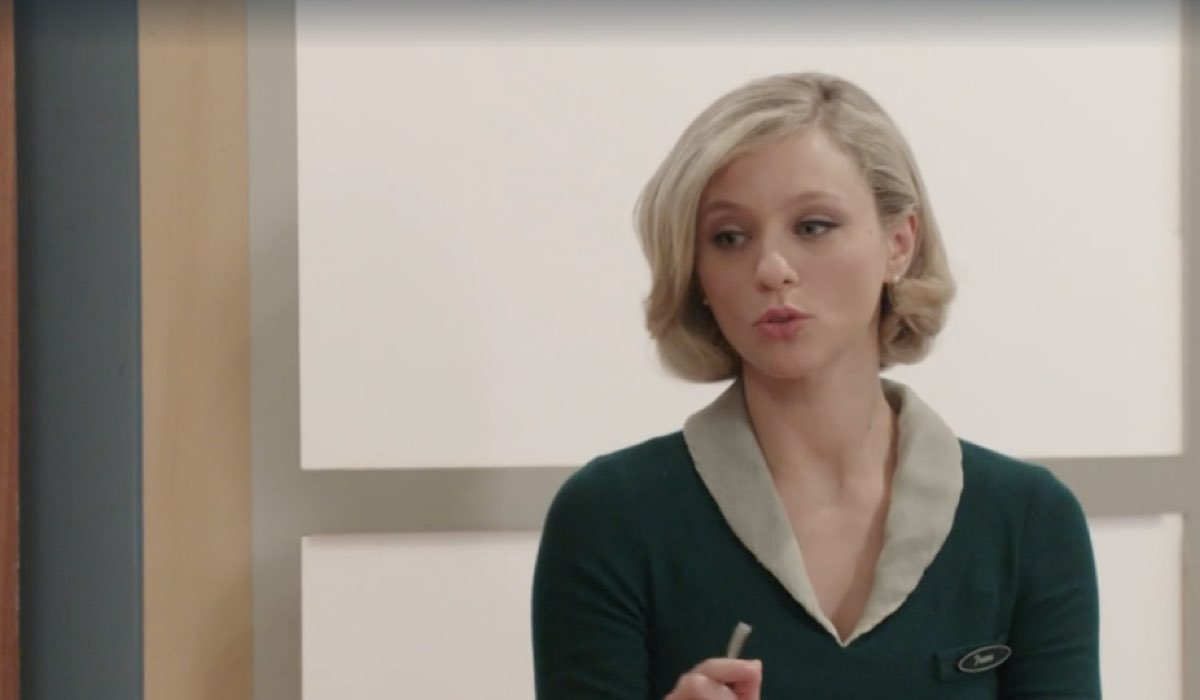 Francesca Del Fa (Irene Cipriani) in una scena della puntata 129 de “Il Paradiso Delle Signore 8”. Credits: Rai.