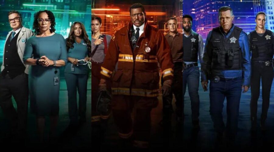 Key art delle serie “One Chicago”. Credits: Sky Italia.