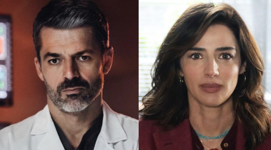 A sinistra: Luca Argentero (Andrea Fanti) in un posato di 