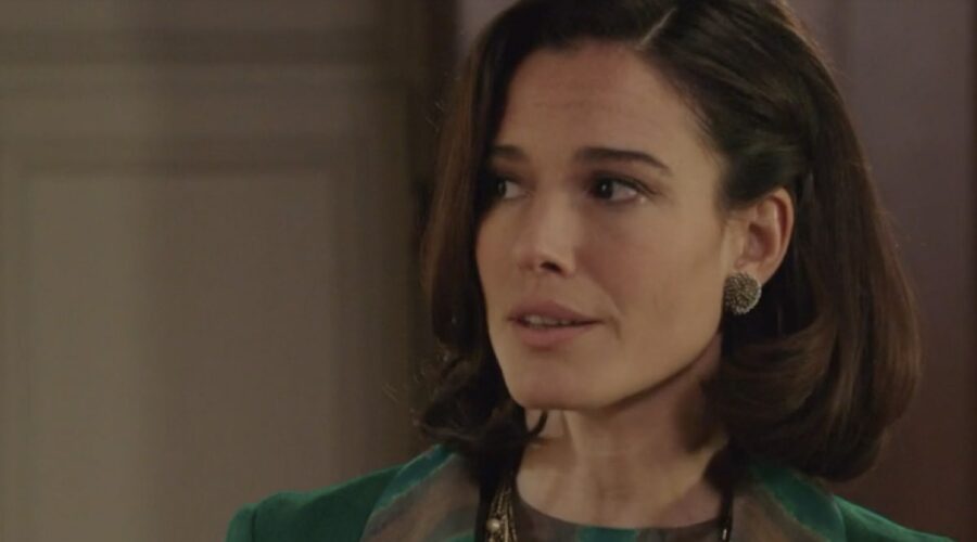 Chiara Baschetti (Matilde Frigerio Di Sant'Erasmo) in una scena della puntata 129 de “Il Paradiso Delle Signore 8”. Credits: Rai.