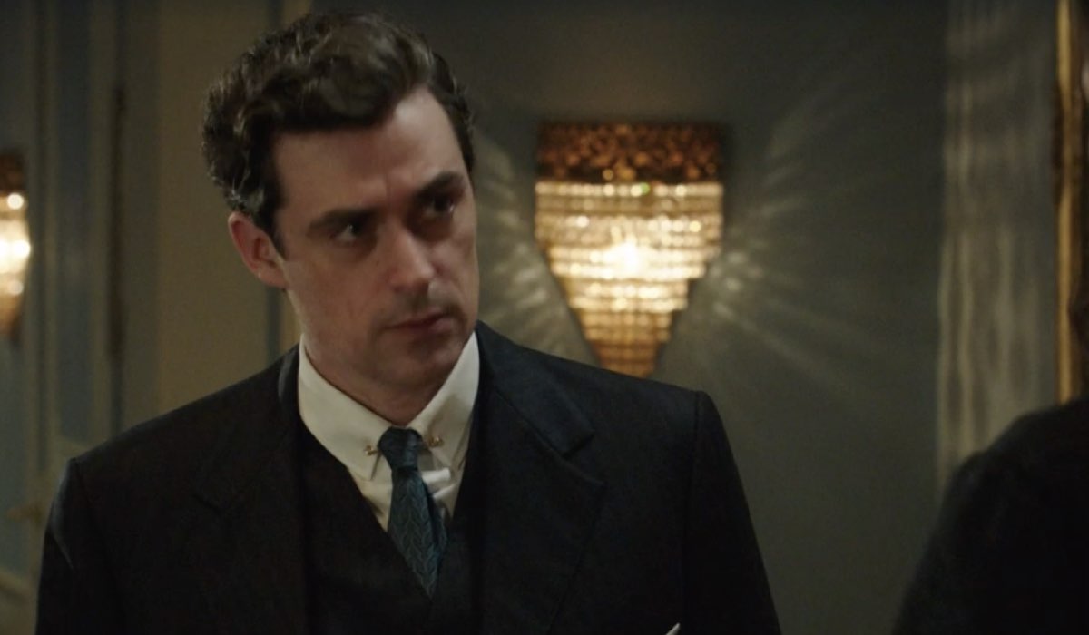 Flavio Parenti (Tancredi Di Sant'Erasmo) in una scena della puntata 81 de “Il Paradiso Delle Signore 8”. Credits: Rai.