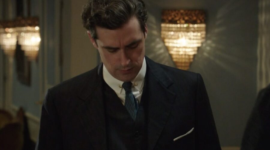 Flavio Parenti (Tancredi Di Sant'Erasmo) in una scena della puntata 81 de “Il Paradiso Delle Signore 8”. Credits: Rai.