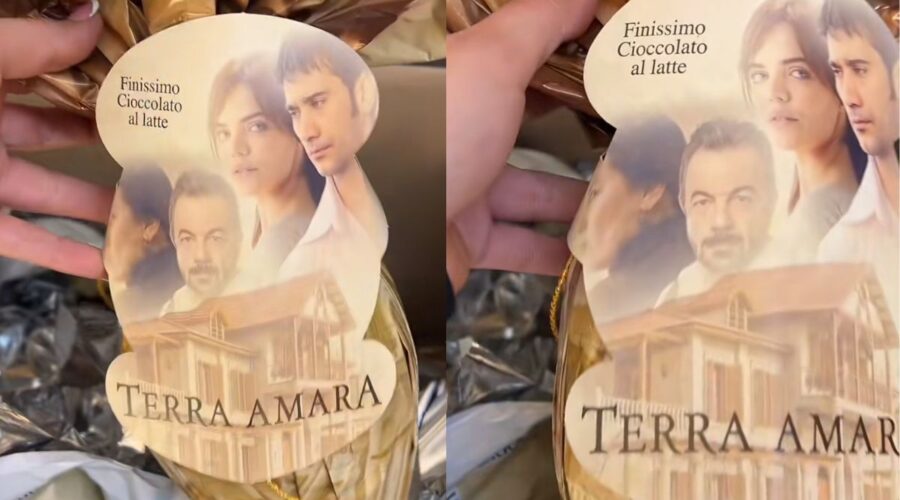 Le uova di Pasqua di “Terra Amara” che spopolano su TikTok. Credits: TikTok.