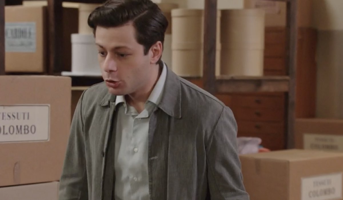 Gabriele Anagni (Alfredo Perico) in una scena della puntata 143 de “Il Paradiso Delle Signore 8”. Credits: Rai.