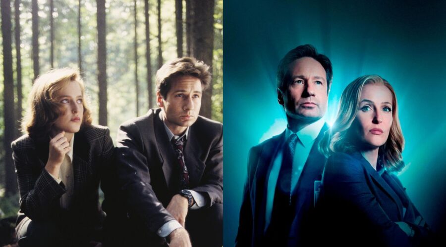 Due immagini tratte da “The X-Files”. Credits: Disney+/Fox Italia.