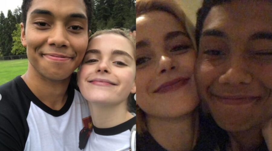 Kiernan Shipka con Chance Perdomo in due scatti pubblicati su Instagram. Credits: @kiernanshipka/Instagram.