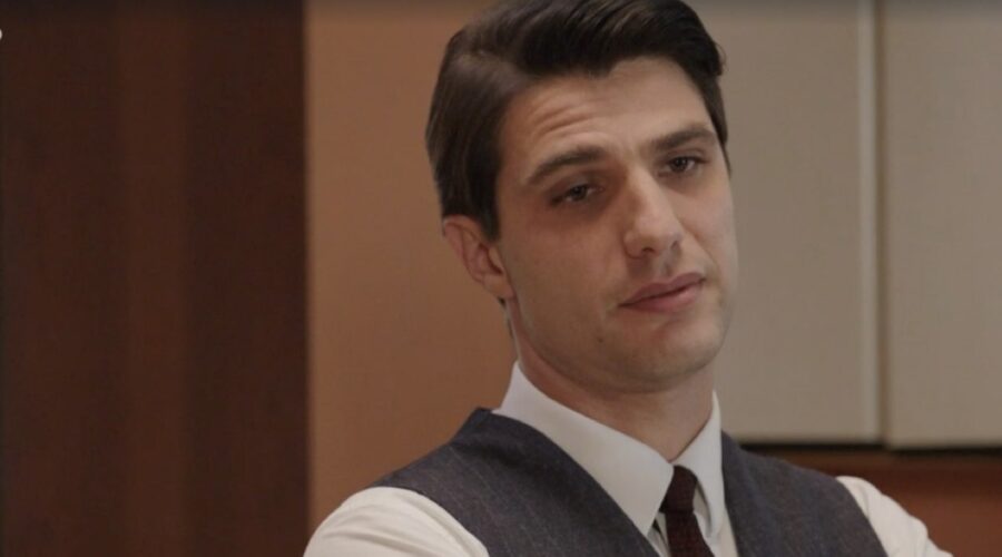 Pietro Masotti (Marcello Barbieri) in una scena della puntata 133 de “Il Paradiso Delle Signore 8”. Credits: Rai.