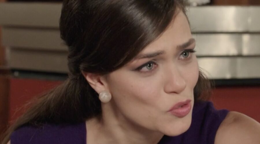 Gloria Radulescu (Marta Guarnieri) in una scena della puntata 130 de “Il Paradiso Delle Signore 8”. Credits: Rai.