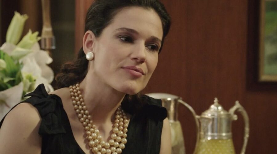 Chiara Baschetti (Matilde Frigerio Di Sant'Erasmo) in una scena della puntata 143 de “Il Paradiso Delle Signore 8”. Credits: Rai.