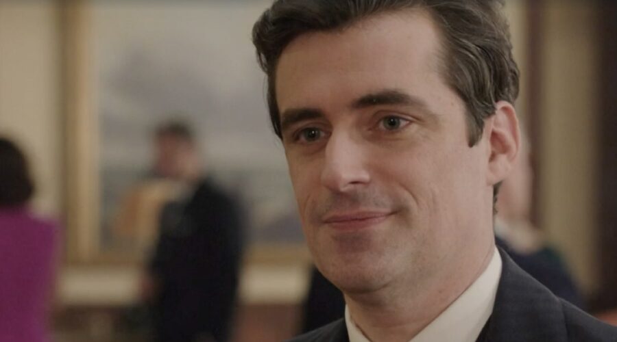 Flavio Parenti (Tancredi Di Sant'Erasmo) in una scena della puntata 142 de “Il Paradiso Delle Signore 8”. Credits: Rai.