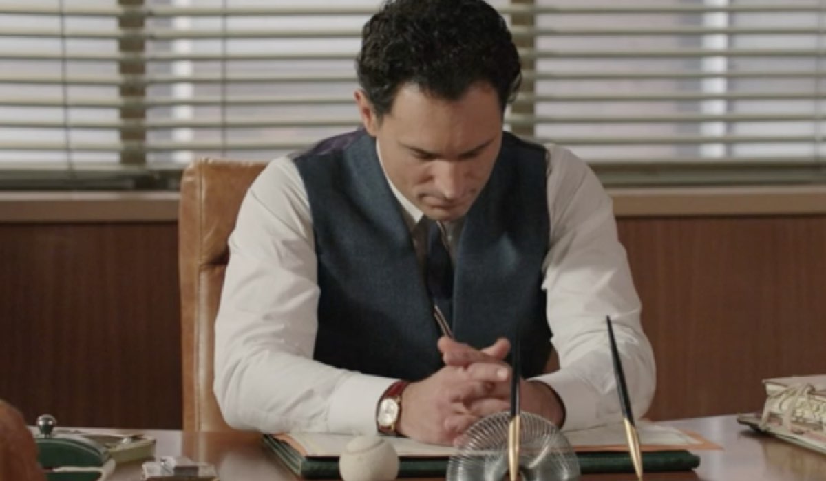 Alessandro Tersigni (Vittorio Conti) in una scena della puntata 129 de “Il Paradiso Delle Signore 8”. Credits: Rai.