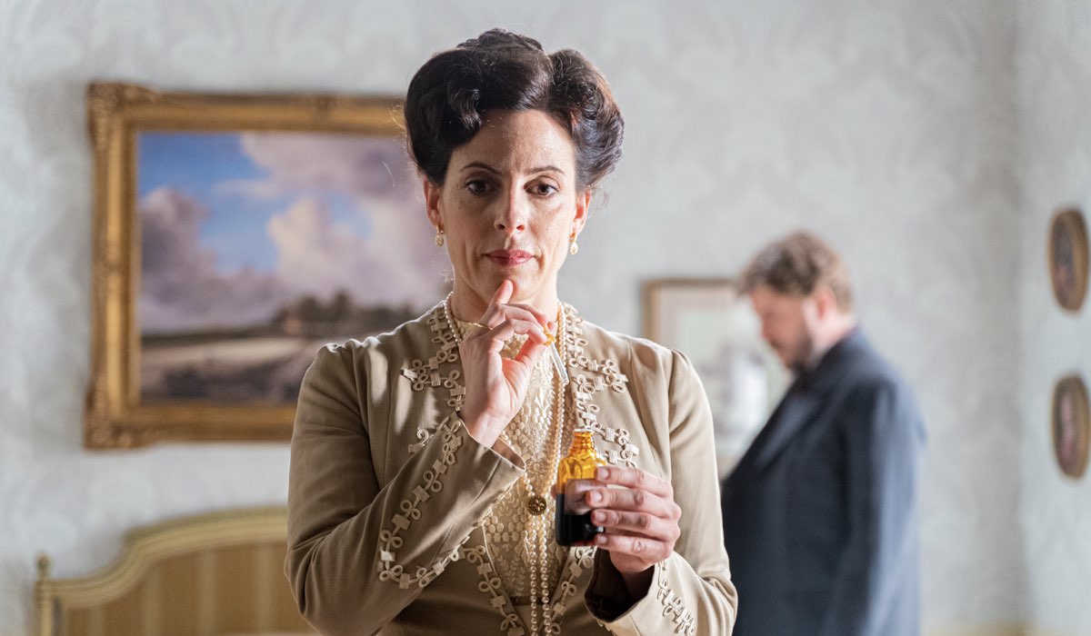 Cristina Fernández (Margarita) in una scena de “La Promessa”. Credits: RTI Mediaset.